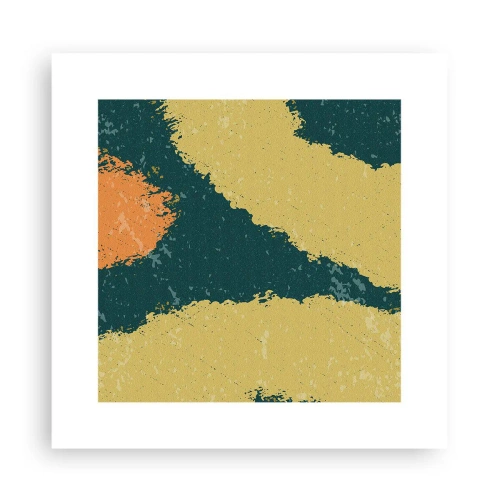Poster - Abstractie – langzame beweging - 30x30 cm