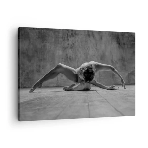 Schilderen op canvas - Een danser in een artistieke pose - 70x50cm - Symmetrie gevonden - Moderne wanddecoratie voor woonkamer en slaapkamer ARTTOR