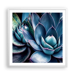 Poster in een witte lijst - Levenskracht - 60x60 cm