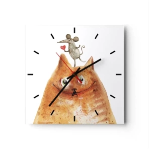 Wandklok - Klok - De paradoxen van de liefde - 30x30 cm