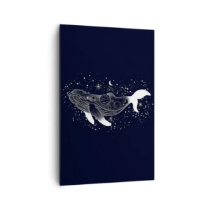 Schilderen op canvas - In de oceaan van het universum - 80x120 cm
