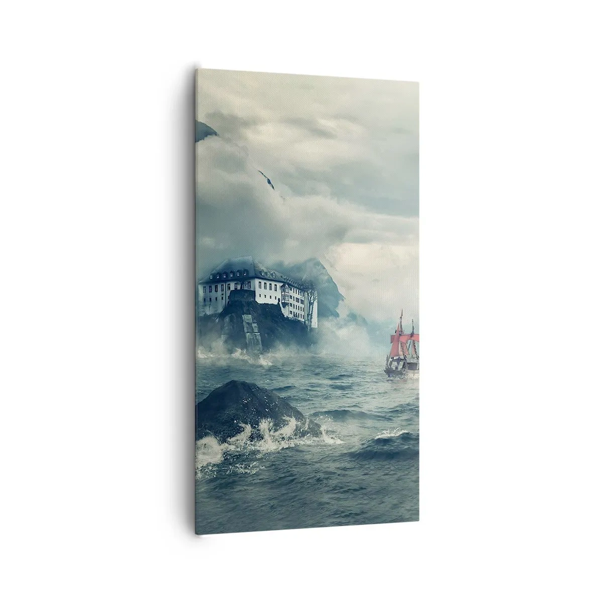 Schilderen op canvas - In magische wateren - 65x120 cm