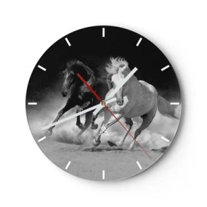 Wandklok - Klok - Vrijheidsgalop - 40x40 cm
