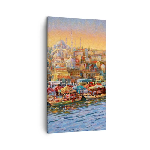Schilderen op canvas - Istanboel verhaal - 45x80 cm