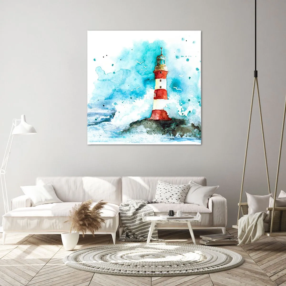 Schilderen op canvas - Eenheid van de elementen - 60x60 cm