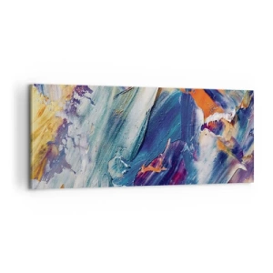 Schilderen op canvas - Kleur verwarring - 100x40 cm