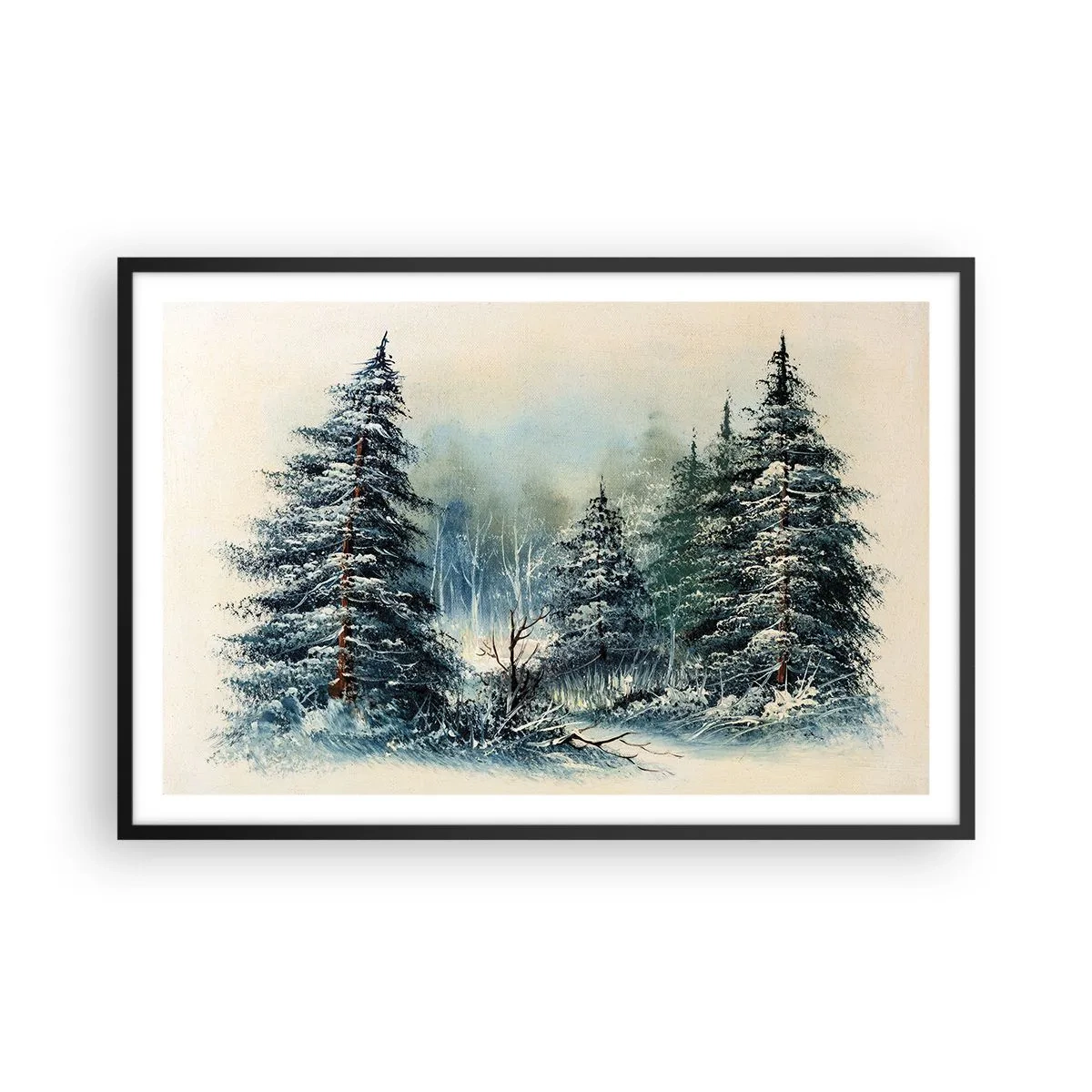 Poster in een zwarte lijst - Klaar voor kerst - 91x61 cm