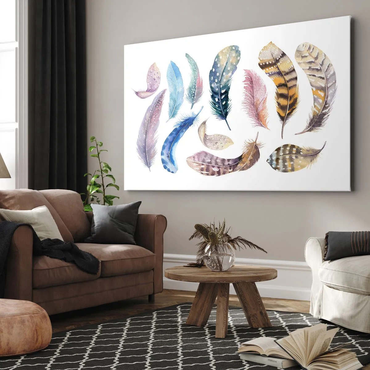 Schilderen op canvas - Licht, bont en veelkleurig - 100x70 cm