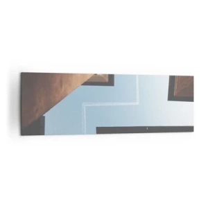 Schilderen op canvas - Boven het doolhof van de stad - 160x50 cm