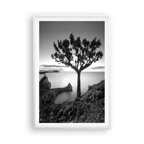 Poster in een witte lijst - Stilte aan de horizon - 61x91 cm