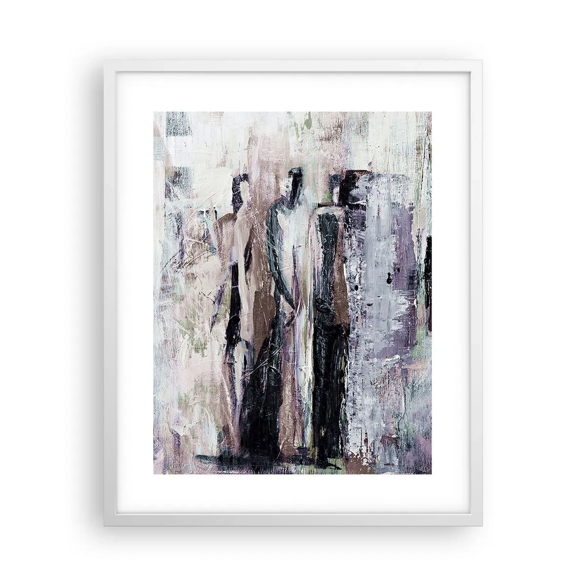 Poster in een witte lijst - De mysterieuze drie - 40x50 cm