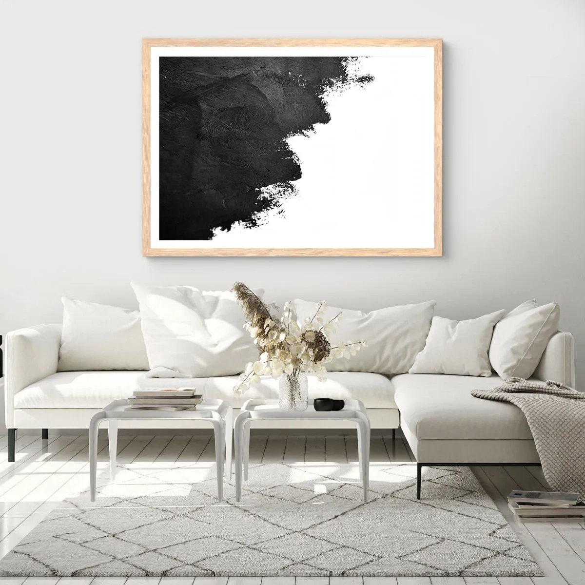 Een poster in een licht eiken lijst - Elementen: aarde - 70x50 cm