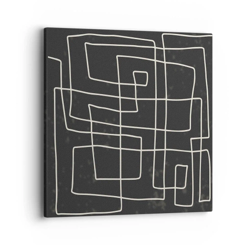 Schilderen op canvas - Niet zo eenvoudig - 40x40 cm