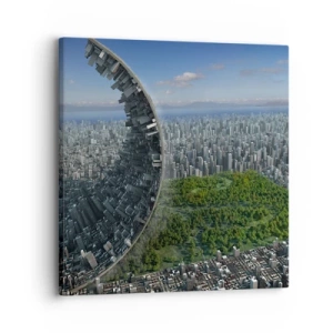 Schilderen op canvas - De natuur is eeuwig - 30x30 cm