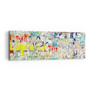 Schilderen op canvas - Het is gewoon een lust voor het oog - 90x30 cm