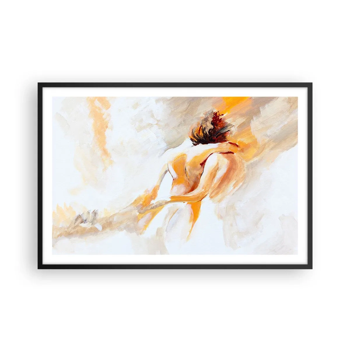Poster in een zwarte lijst - In de lucht van nabijheid - 91x61 cm