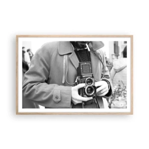 Een poster in een licht eiken lijst - Retro stijl - 91x61 cm