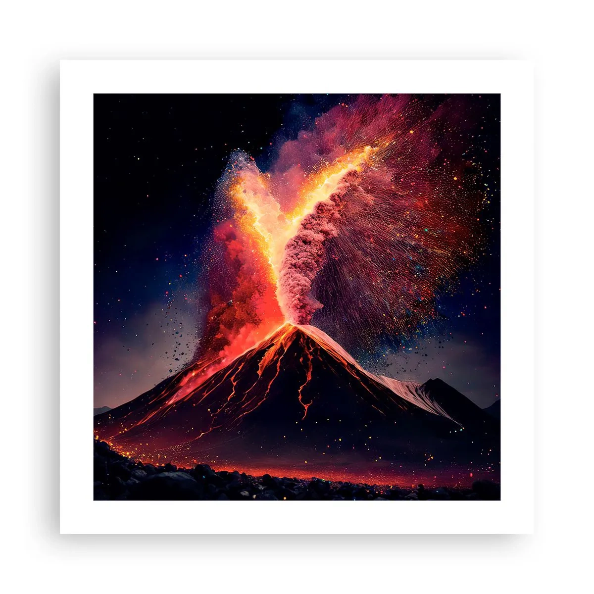 Poster - Schoonheid en verschrikking - 50x50 cm