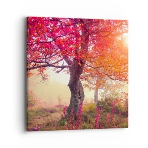 Schilderen op canvas - Bloeiende razernij - 40x40 cm