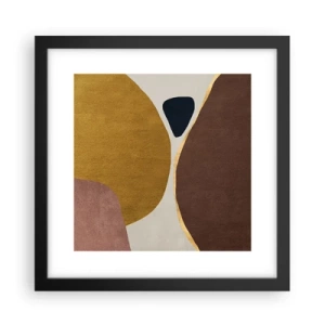 Poster in een zwarte lijst - Abstractie – een plek in de ruimte - 30x30 cm