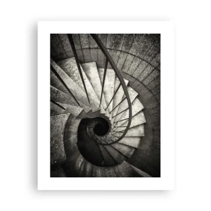 Poster - De trap op, de trap af - 40x50 cm
