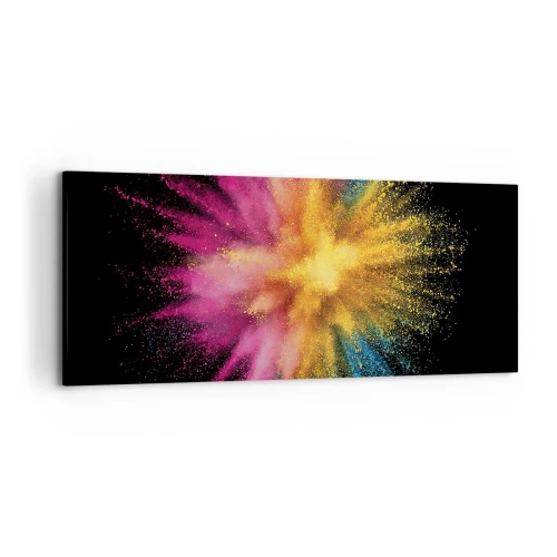 Schilderen op canvas - De geboorte van kleuren - 120x50 cm