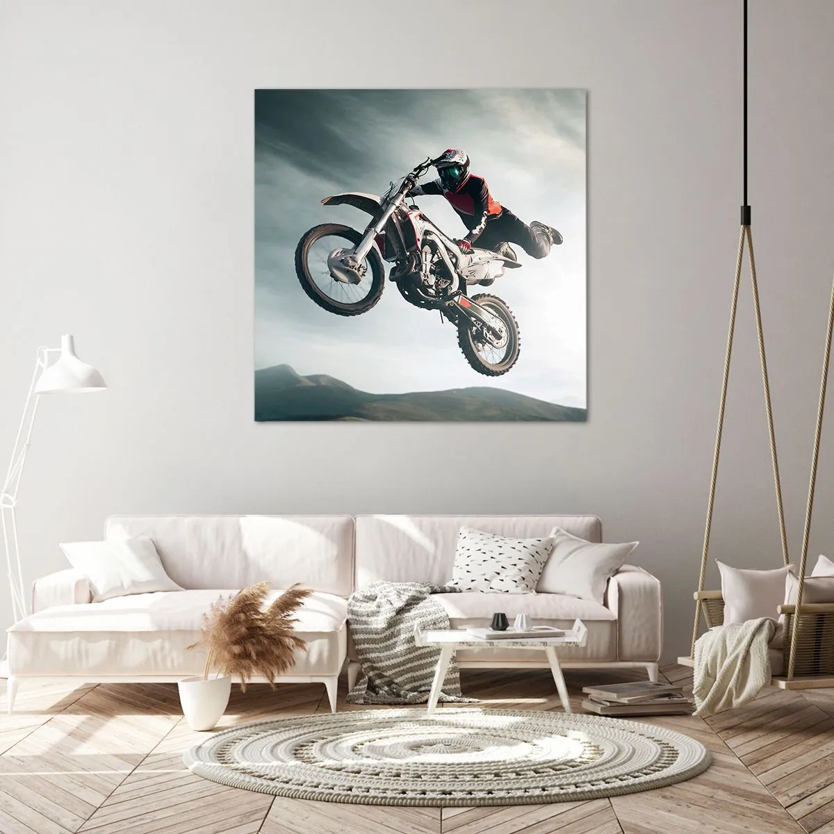 Schilderen op canvas - Er is geen plezier zonder risico - 40x40 cm