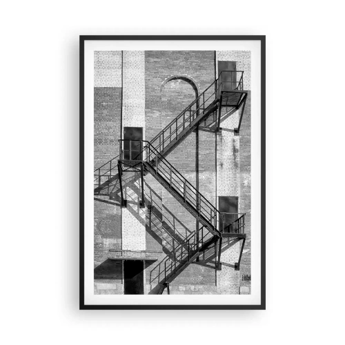 Poster in een zwarte lijst - Industriële stijl - 61x91 cm