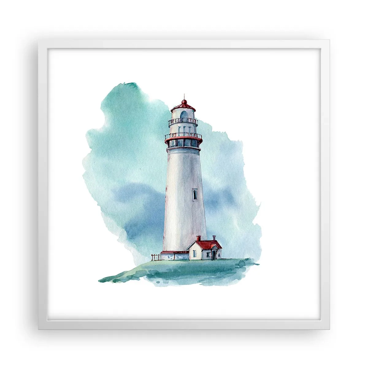 Poster in een witte lijst - Blue's zachtaardige zus - 50x50 cm