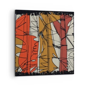 Schilderen op canvas - Spontane compositie - 50x50 cm