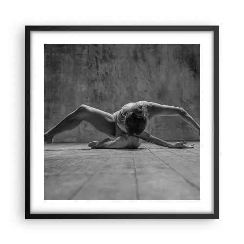 Poster in een zwarte lijst - Symmetrie gevonden - 50x50 cm