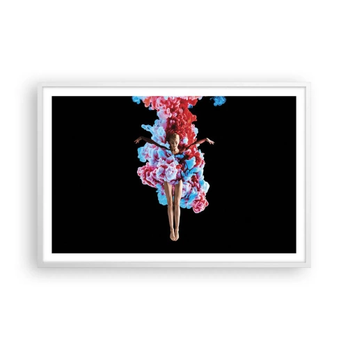 Poster in een witte lijst - In volle bloei - 91x61 cm