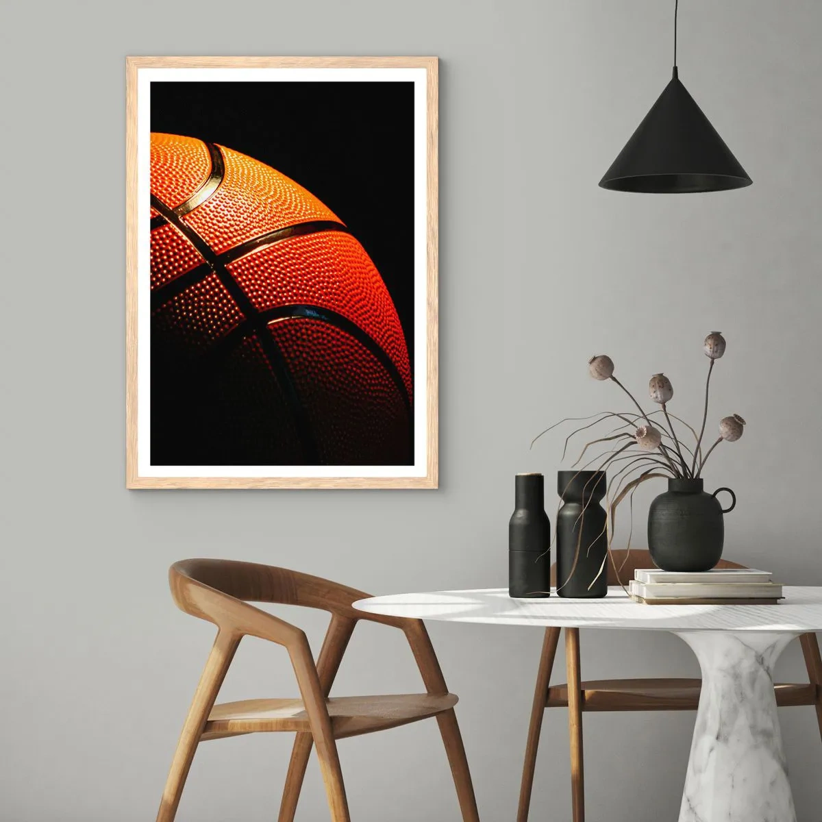 Een poster in een licht eiken lijst - Mooi als een planeet - 70x100 cm