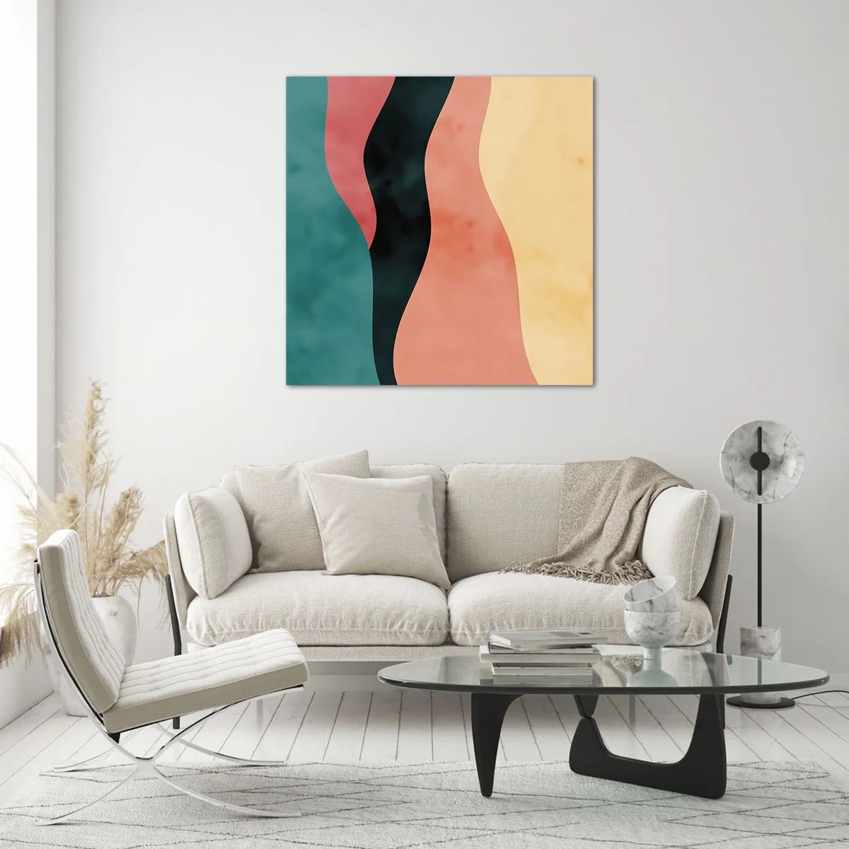 Schilderen op glas - Conforme non-conformiteit - 30x30 cm