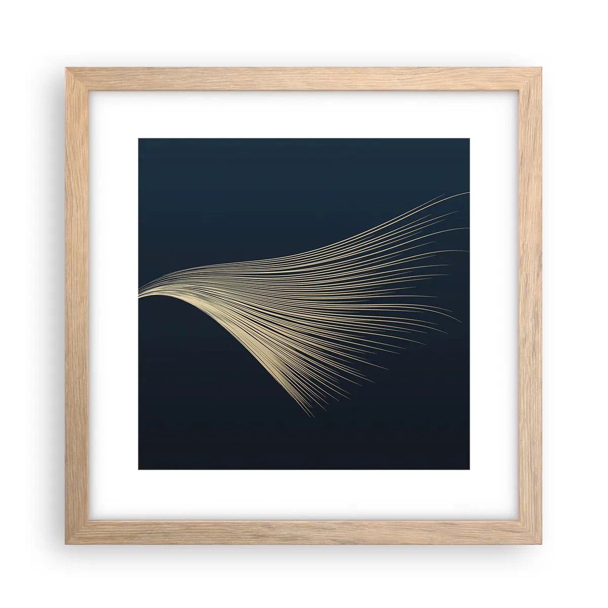 Een poster in een licht eiken lijst - Als het haar van een engel - 30x30 cm