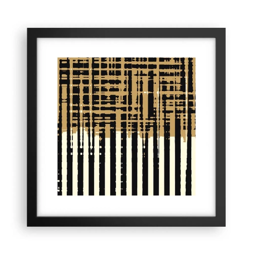 Poster in een zwarte lijst - Architecturale abstractie - 30x30 cm