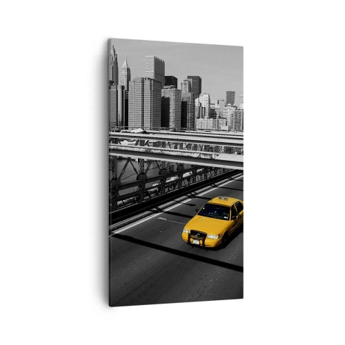 Schilderen op canvas - De kleur van een grote stad - 45x80 cm