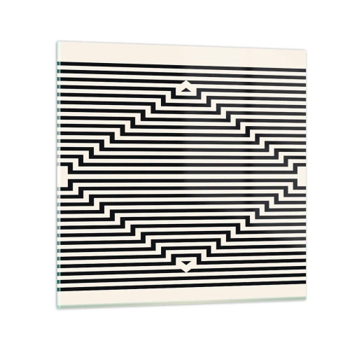 Schilderen op glas - Geometrische illusie - 30x30 cm