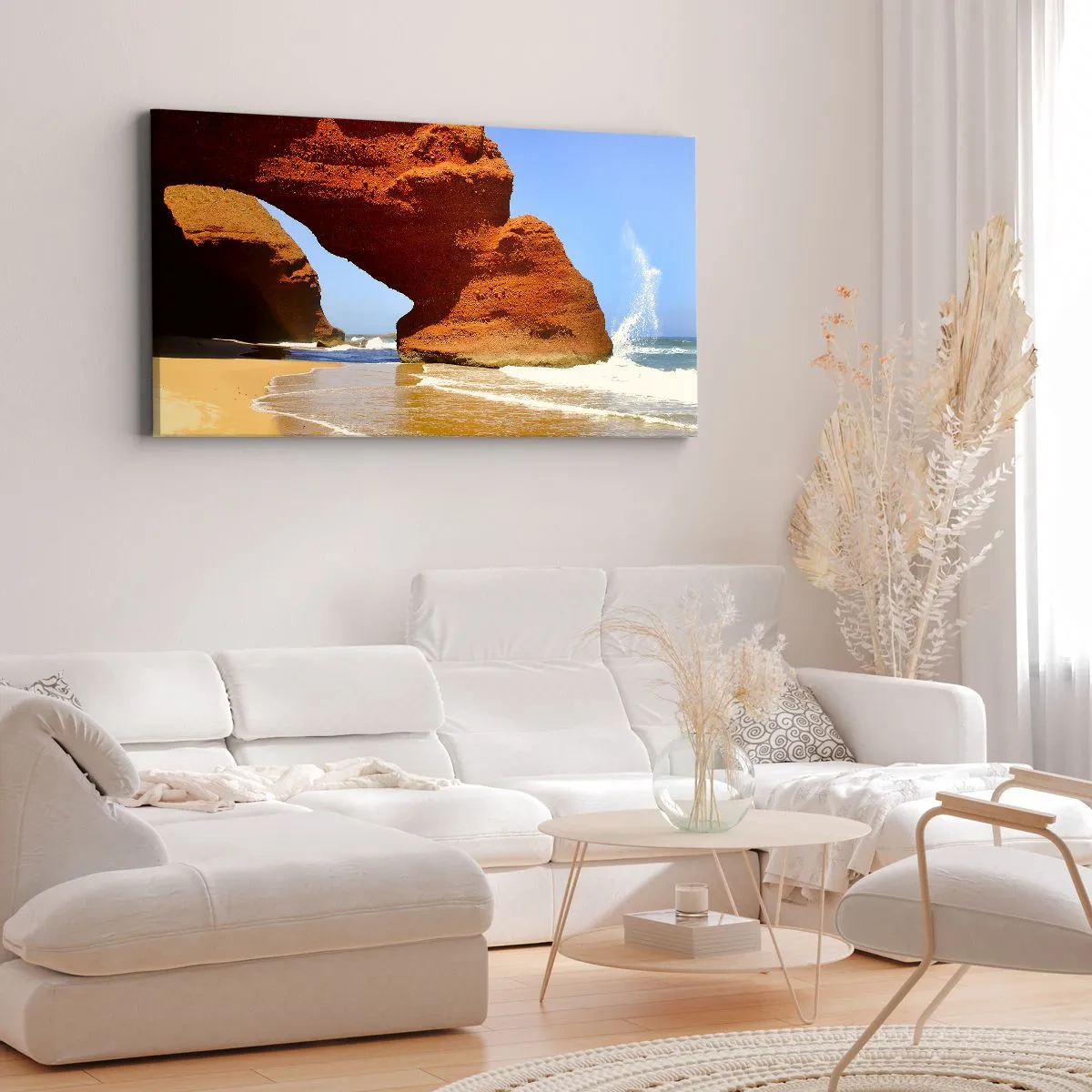 Schilderen op canvas - Water en wind  al duizen jaren - 90x30 cm