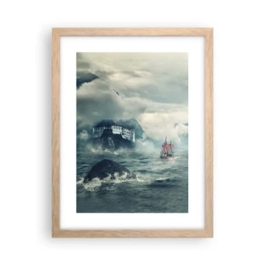 Een poster in een licht eiken lijst - In magische wateren - 30x40 cm