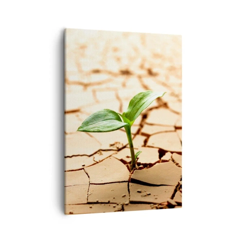 Schilderen op canvas - De ontembare kracht van het leven - 50x70 cm