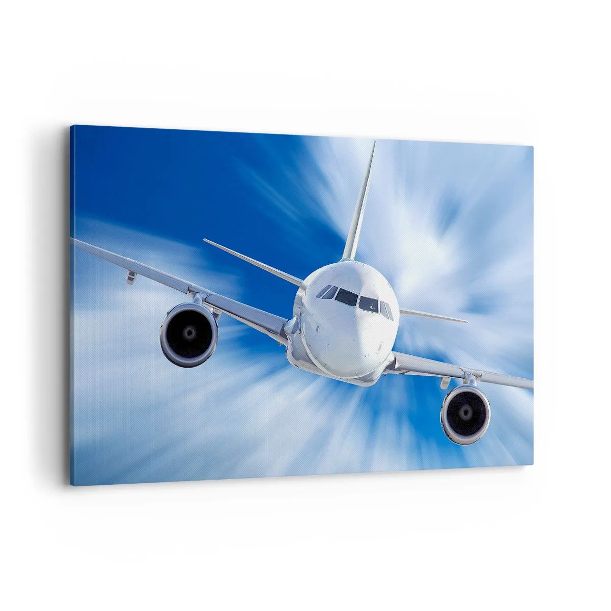 Schilderen op canvas - Sneller dan de wind in de lucht - 120x80 cm