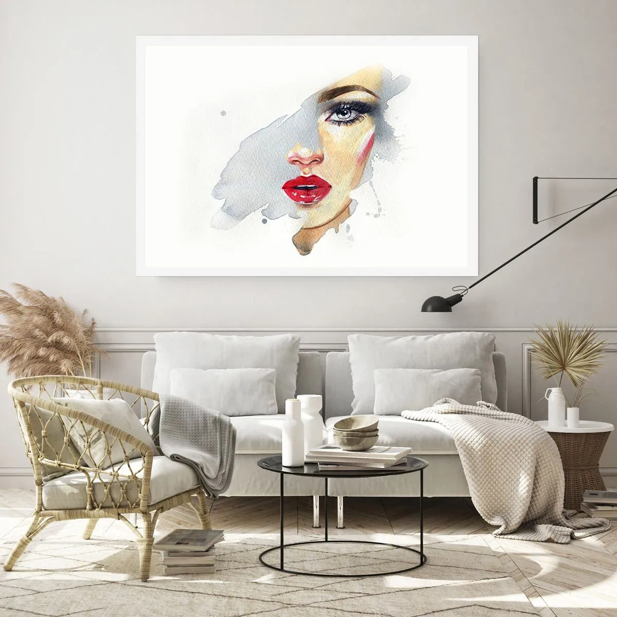 Poster - Weerspiegeld in een druppel water - 50x40 cm