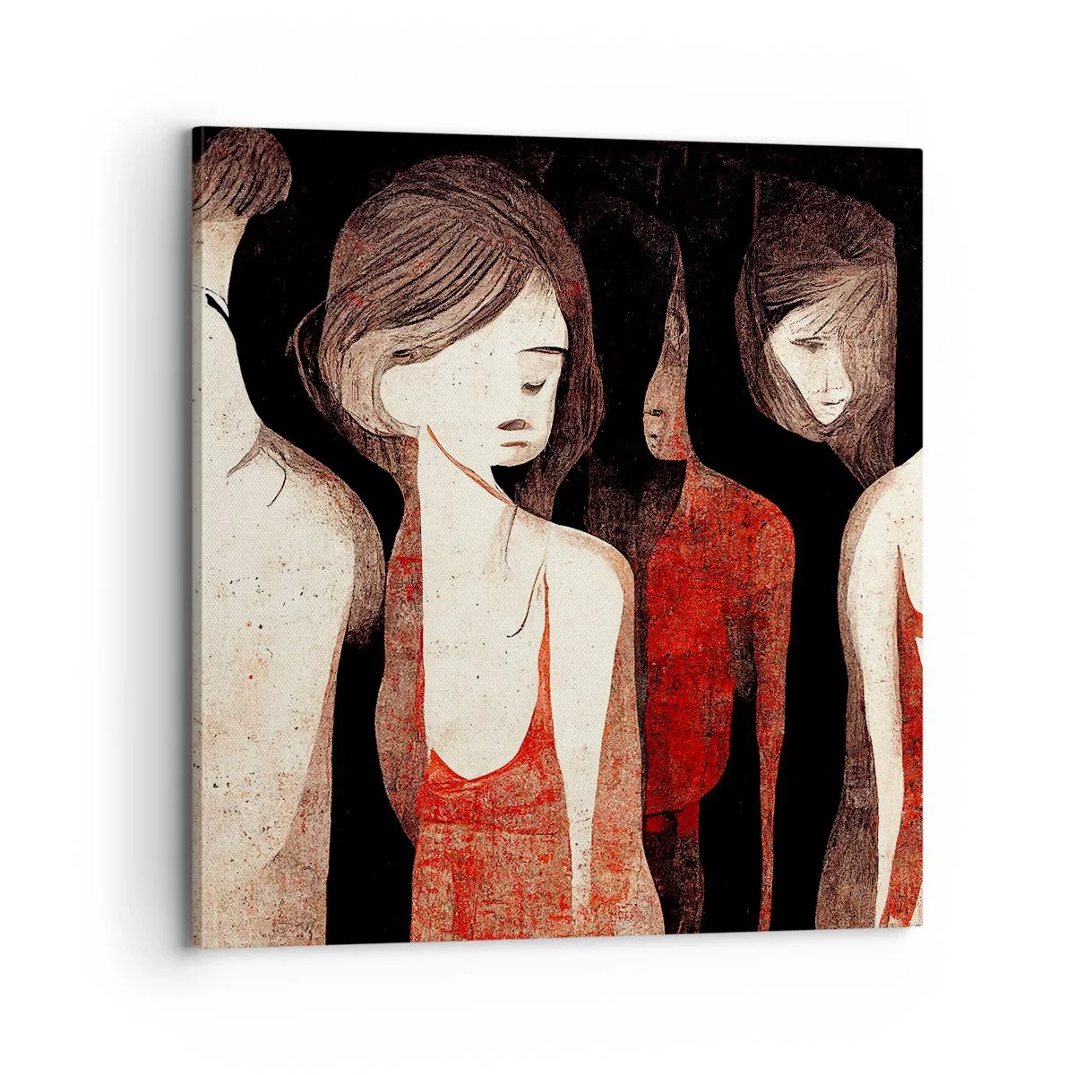 Schilderen op canvas - Madonna's van duisternis - 70x70 cm