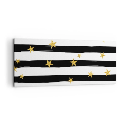 Schilderen op canvas - We zijn allemaal geboren onder een gelukkige ster - 100x40 cm