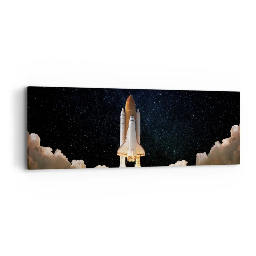 Schilderen op canvas - Advertentie astra! - 90x30 cm