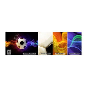 Fotobehang Staaltje Standard Eco - De magische kracht van het spel - Abstractie, Sport, Voetbal - 100x30 cm