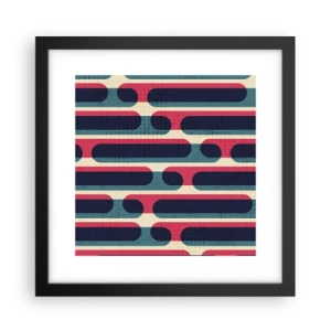 Poster in een zwarte lijst - In de diepte en vooruit - 30x30 cm