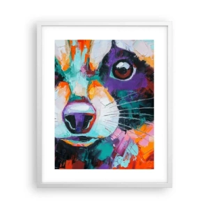 Poster in een witte lijst - Alleen goede emoties - 40x50 cm