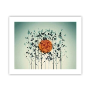 Poster - Japanse zon - 50x40 cm